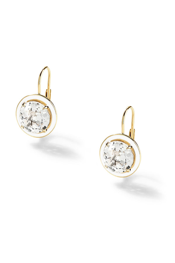 alison lou Round Cocktail Drops - White Topaz