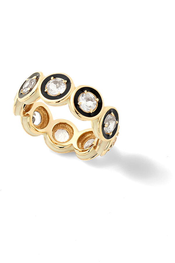 alison lou Round Cocktail Eternity Band