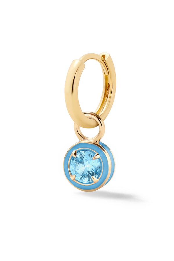 Alison Lou Round Cocktail Huggie