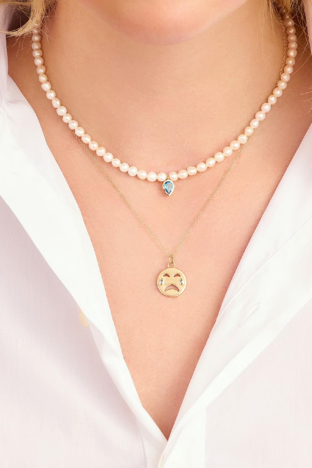 Alison Lou Sad Necklace