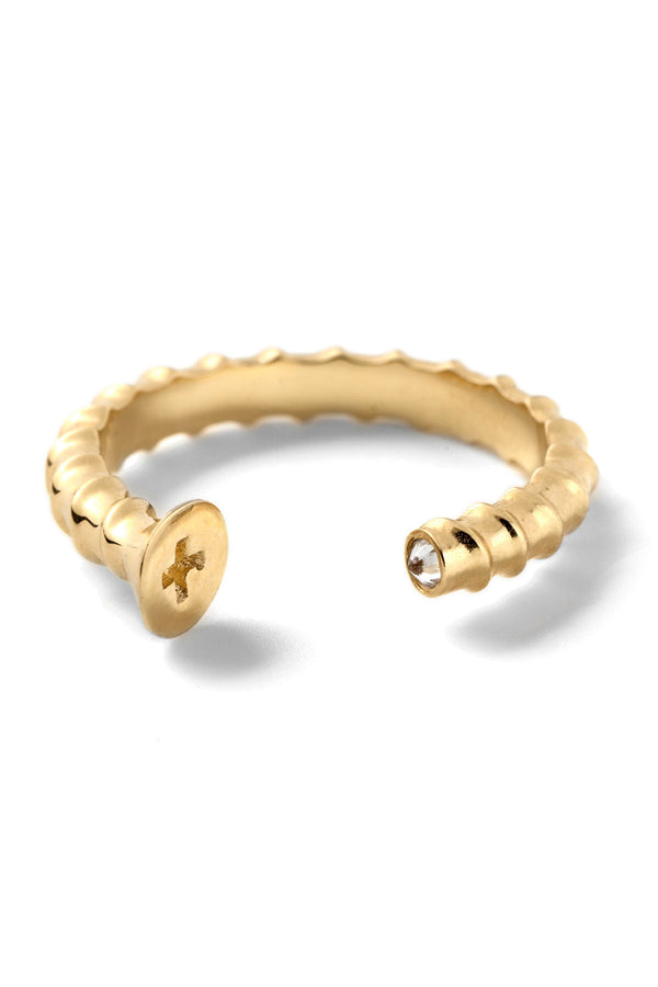 alison lou Screw Stack Ring