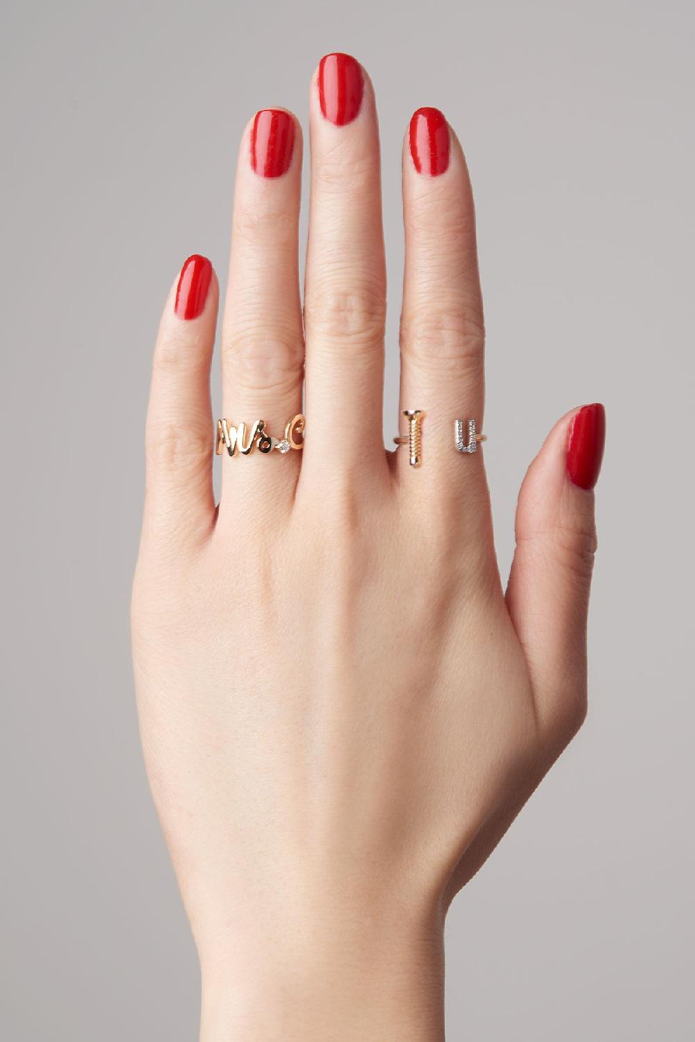 Alison Lou Screw U Ring