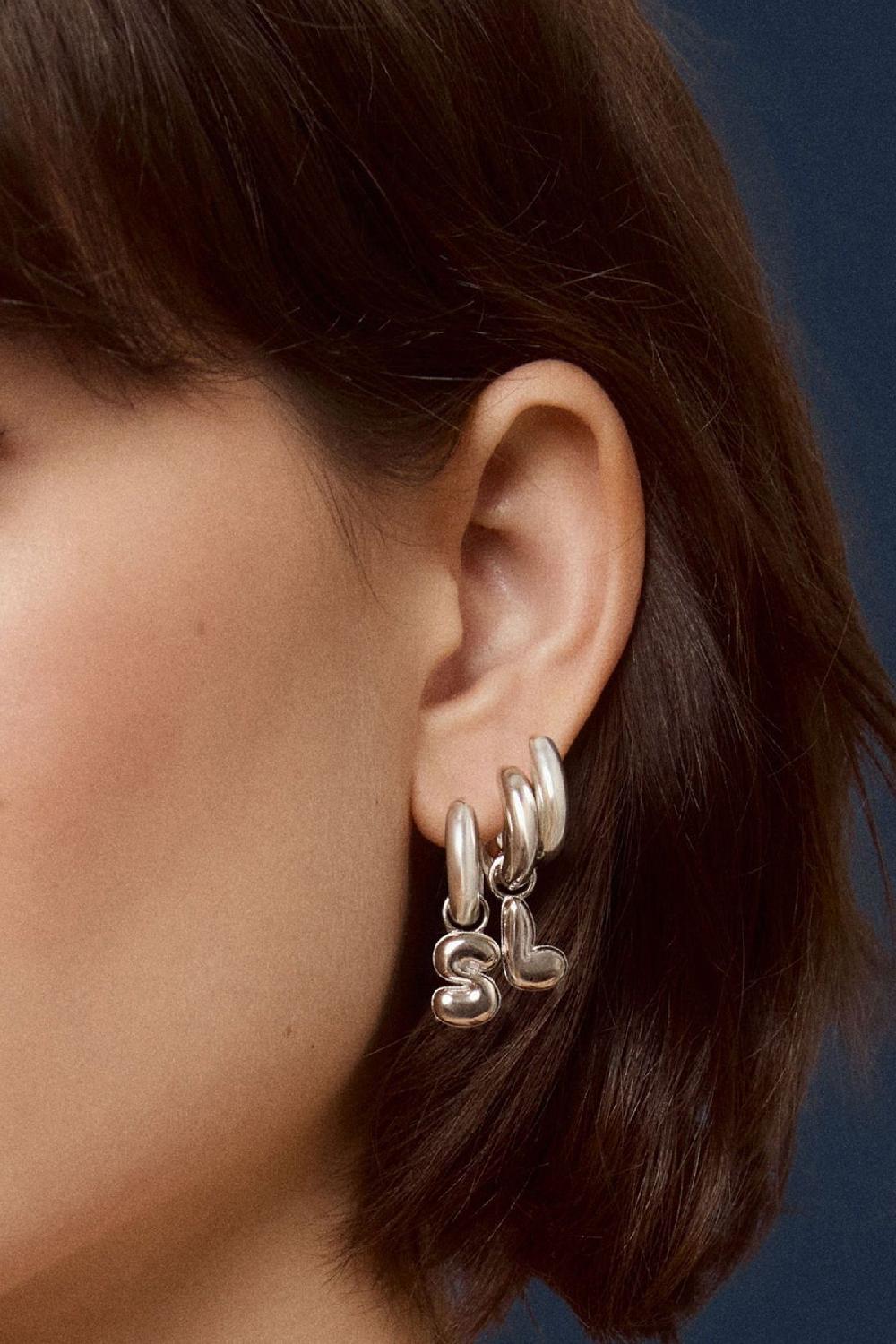 Alison Lou Silver Cloud Huggie