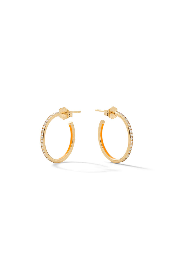 Alison Lou Small Linear Hoop Earrings
