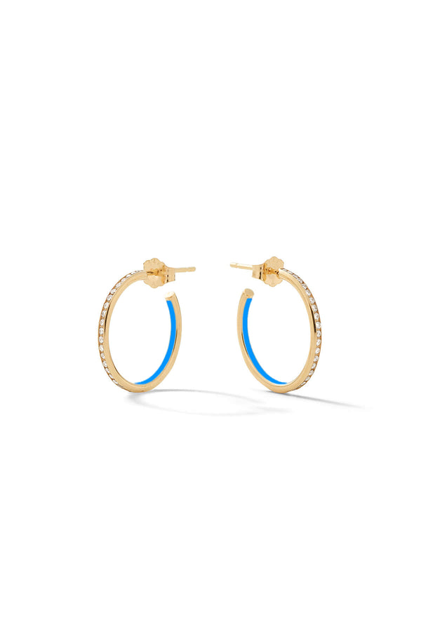 Alison Lou Small Linear Hoop Earrings