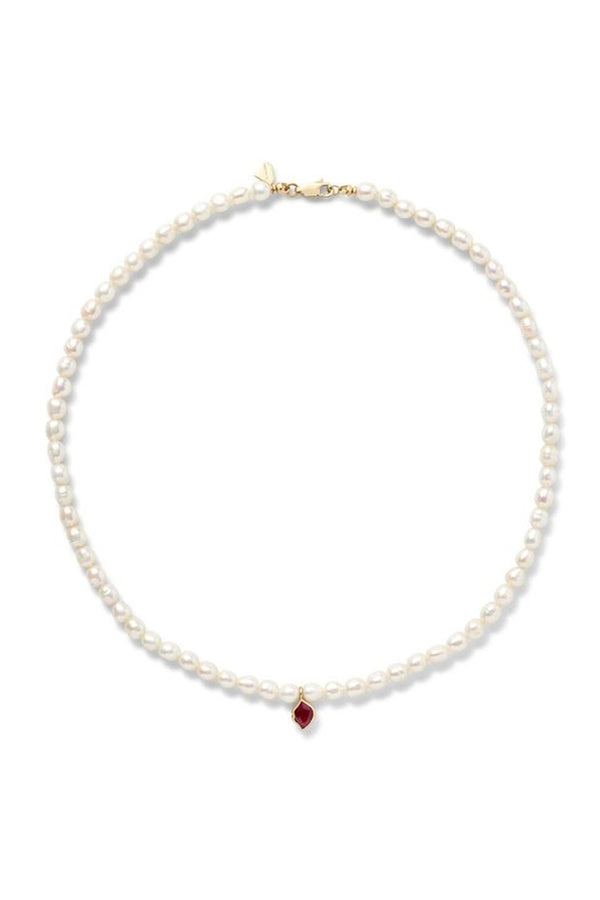 alison lou Smooch Pearl Necklace