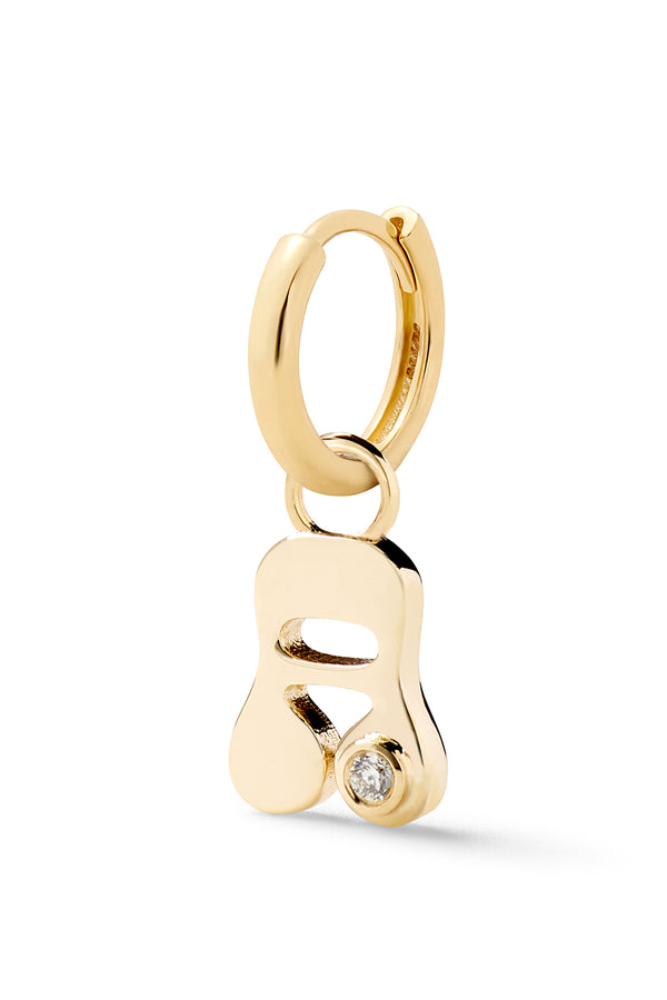 alison lou Stellar Letter Huggie