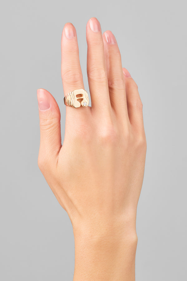 Alison Lou Stellar Letter Ring