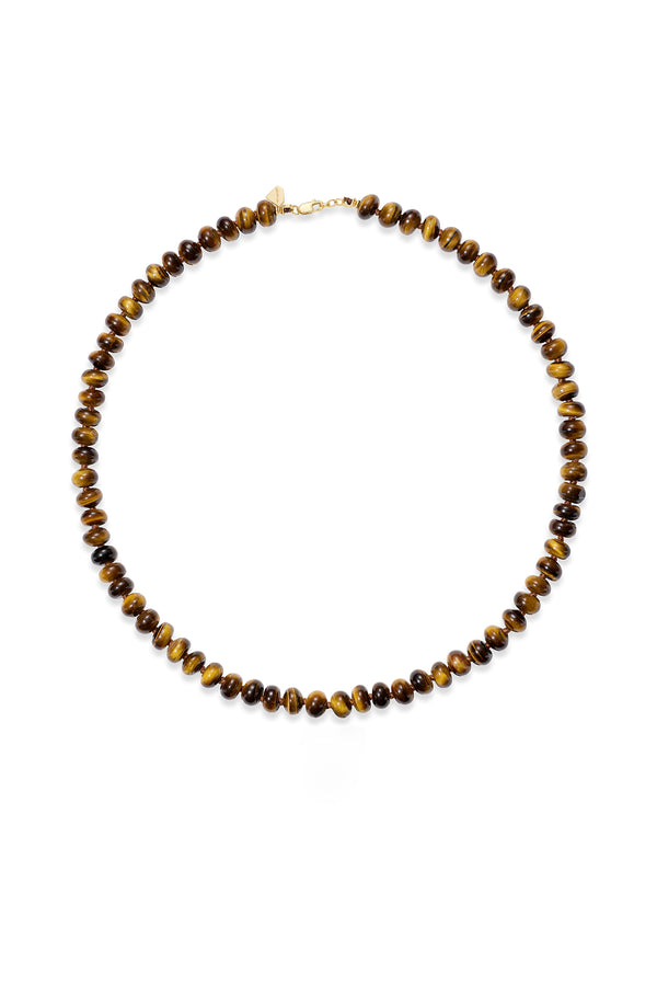 Alison Lou Tiger's Eye Beaded Necklace