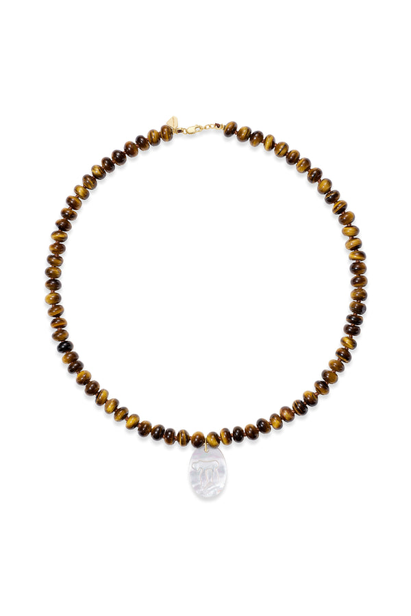 Alison Lou Tiger's Eye Beaded Necklace