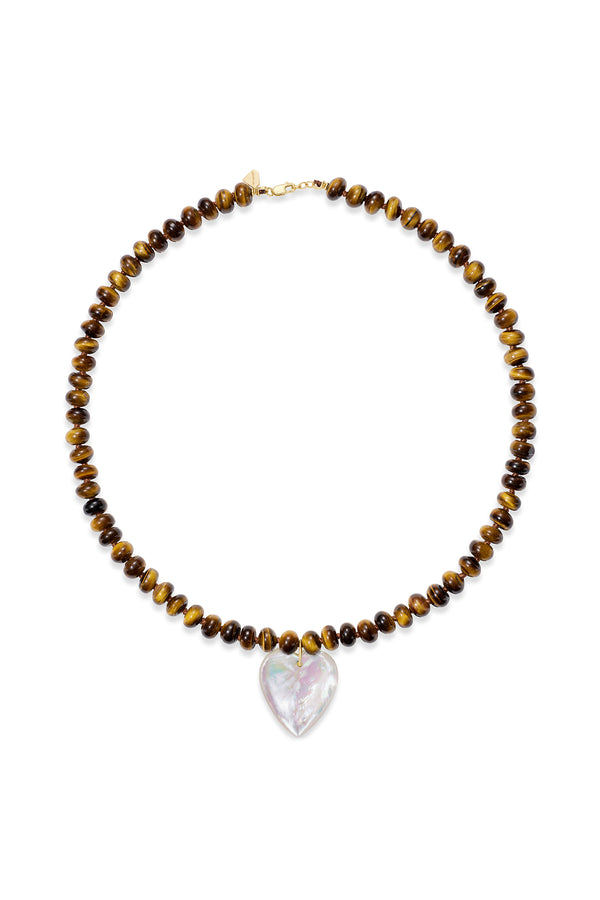 Alison Lou Tiger's Eye Beaded Necklace