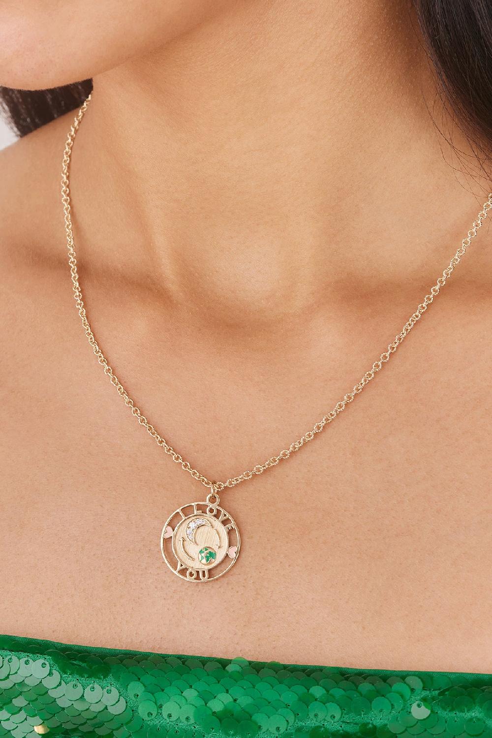 Alison Lou To The Moon & Back Necklace