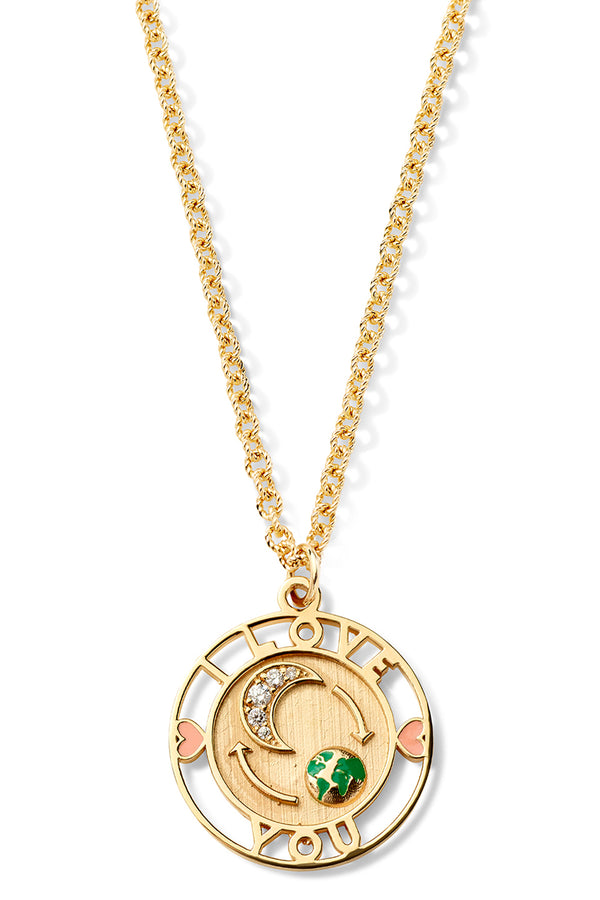 alison lou To The Moon & Back Necklace