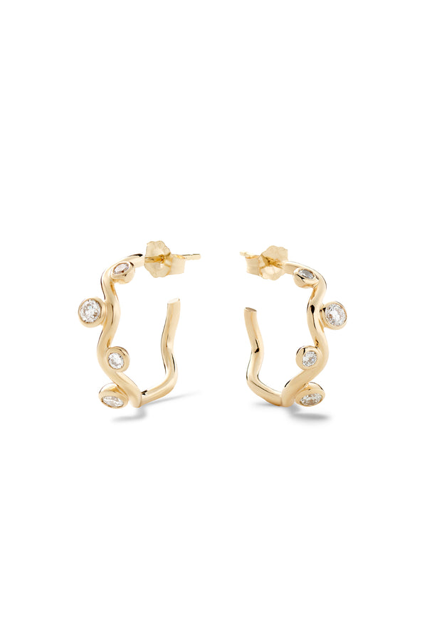 alison lou Ziggy Diamond Hoops