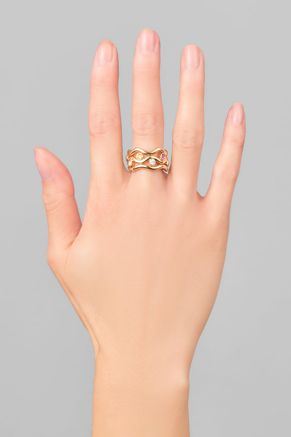 Alison Lou Ziggy Multi-Stone Ring