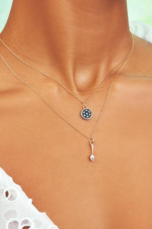 Alison Lou Caviar Kaspia Necklace With Caviar Tin Charm