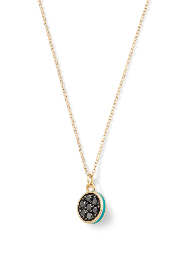 alison lou Caviar Kaspia Necklace with Caviar Tin Charm