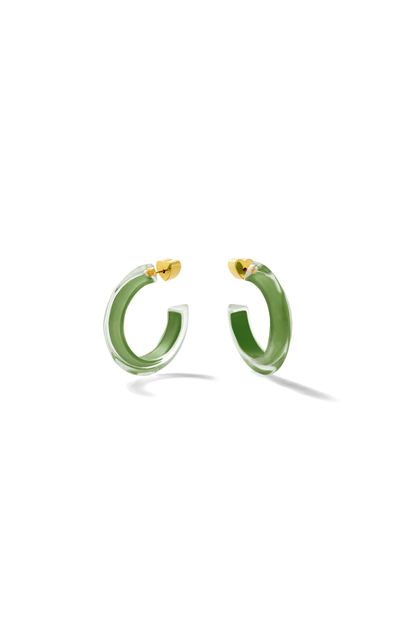 Alison Lou Fall Small Lucite Jelly Hoop™ Earrings