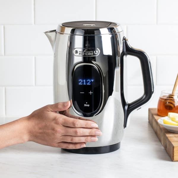 All Clad 1.5L Electric Kettle; Touchscreen; Stainless Steel With 9 Temperature Settings