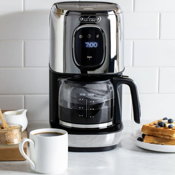 All Clad 8 Cup Coffee Maker Touchscreen Stainless Steel Aroma Function