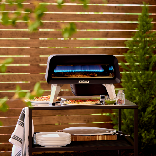 All Clad 16" Outdoor Rotating Stone Gas Pizza Oven