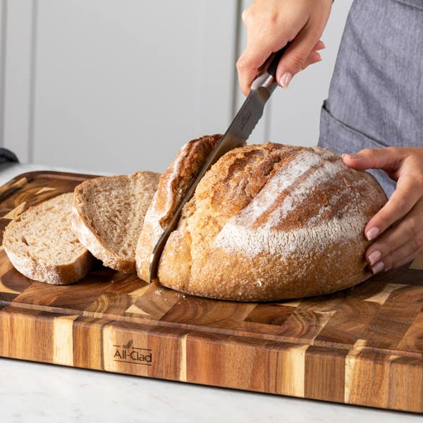 All Clad Acacia Cutting Board; 19x14x1 Inches