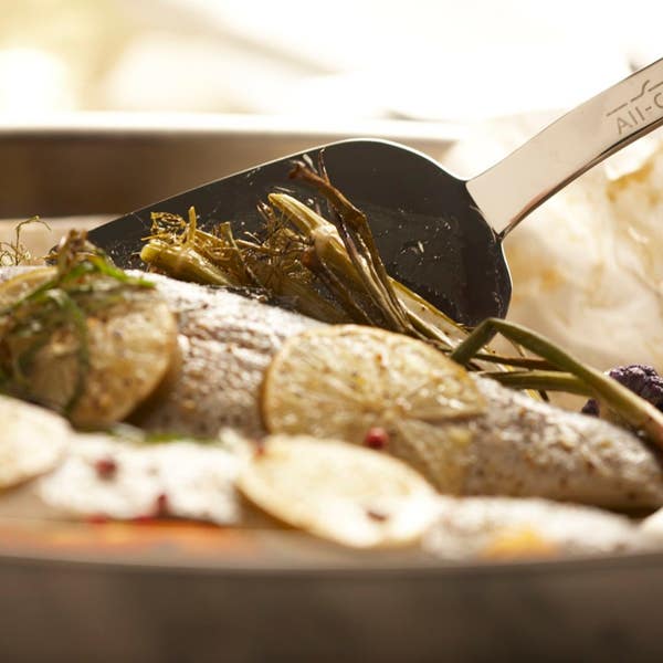 All Clad Cook & Serve; Stainless Steel Spoon