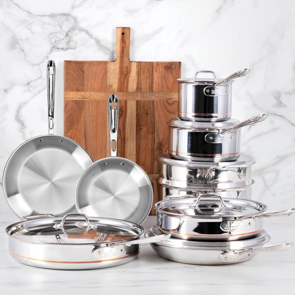 All Clad All-Clad Copper Core Core 5-ply Bonded Cookware; 15 Piece Set