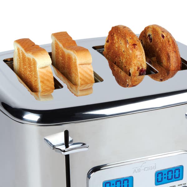 All Clad Digital Stainless Steel Toaster; 4 Slice