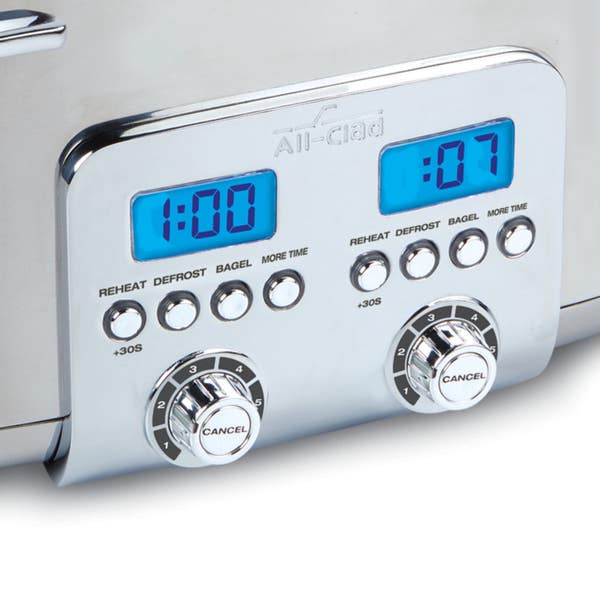 All Clad Digital Stainless Steel Toaster; 4 Slice