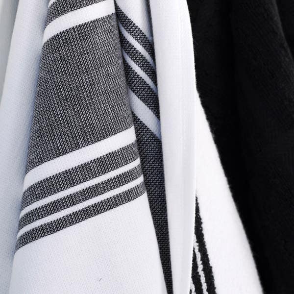 All Clad Dual Kitchen Towel Set; Black; 3 Pieces