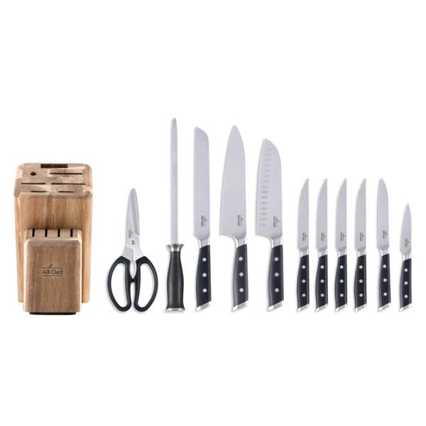 All Clad Forged Knives 12-Piece Knife Block Set