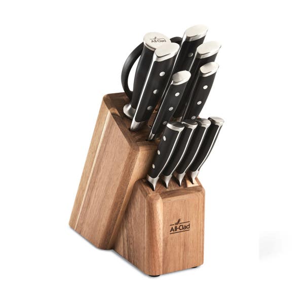 all clad Forged Knives 12-Piece Knife Block Set