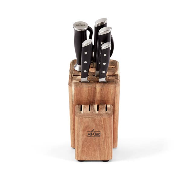 all clad Forged Knives; Knife Block Set; 7 Piece