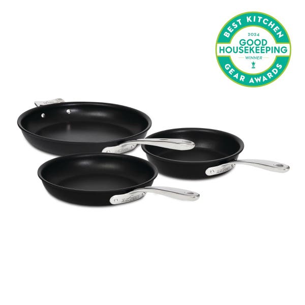all clad NS Pro Nonstick Cookware 3 Piece Set
