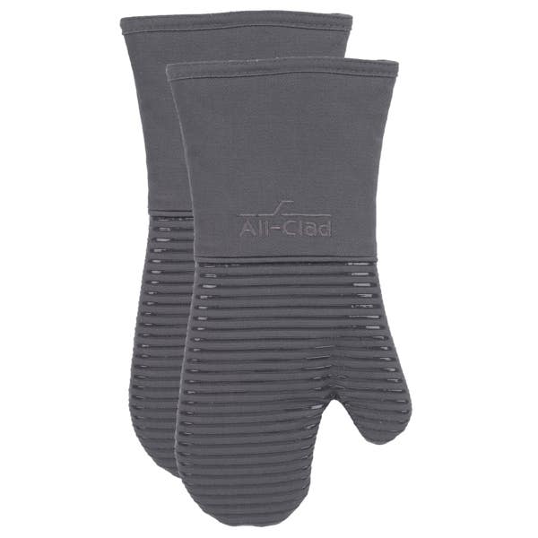 all clad Oven Mitt Set; Pewter; 2 pieces