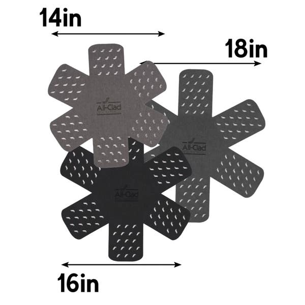 All Clad Pot Protectors Set; 3 Pieces