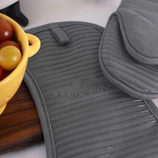 All Clad Potholder Set; Pewter; 2 Pieces