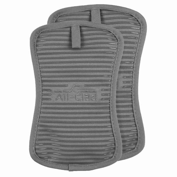 all clad Potholder Set; Pewter; 2 pieces