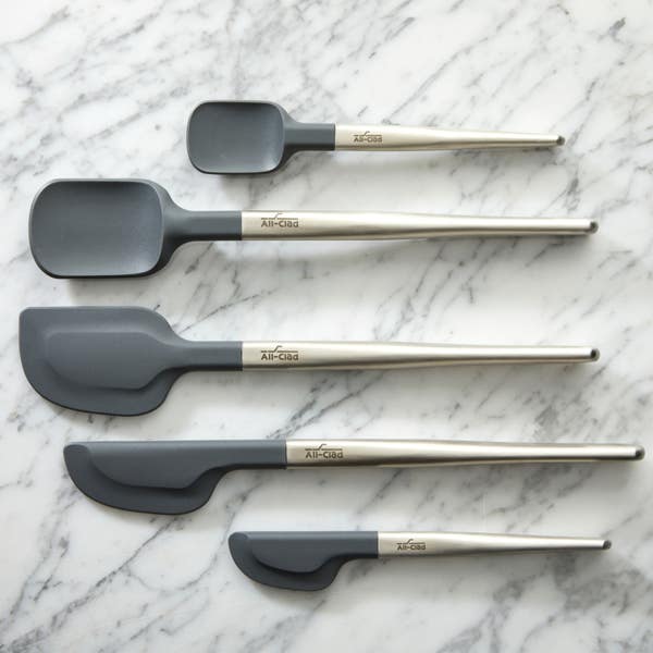 All Clad Silicone Tools Set; 3 Piece Spatula Set