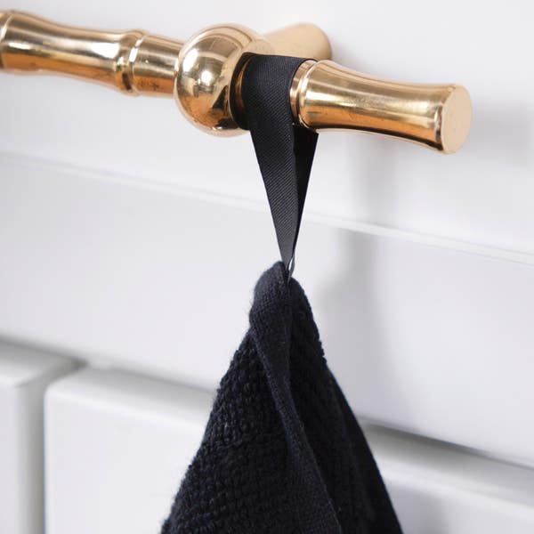 All Clad Solid Kitchen Towel Set; Black; 2 Pieces