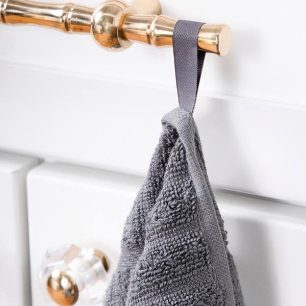 All Clad Solid Kitchen Towel Set; Pewter; 2 Pieces