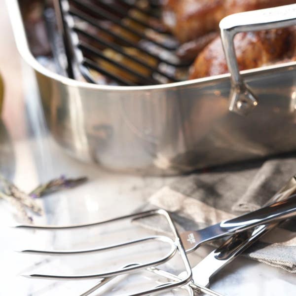 All Clad Stainless Steel 2 Piece Turkey Fork Set
