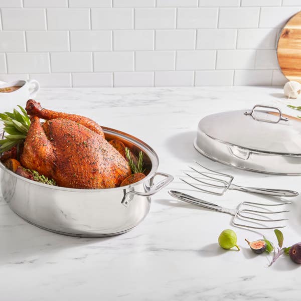 All Clad Stainless Steel 2 Piece Turkey Fork Set