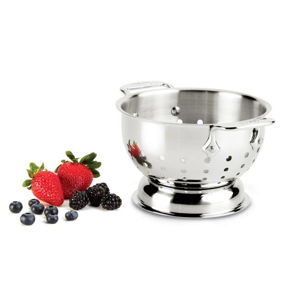 All Clad Stainless Steel Colander; 1.5 Quart