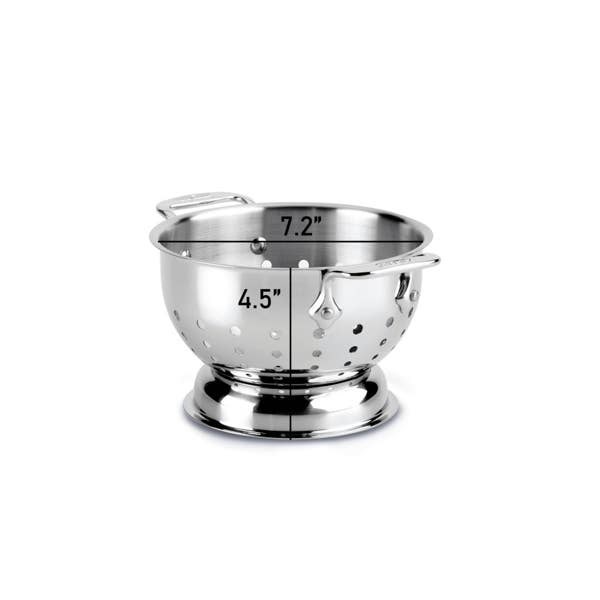 All Clad Stainless Steel Colander; 1.5 Quart