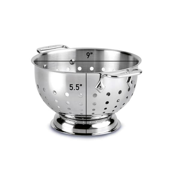 All Clad Stainless Steel Colander; 3 Quart