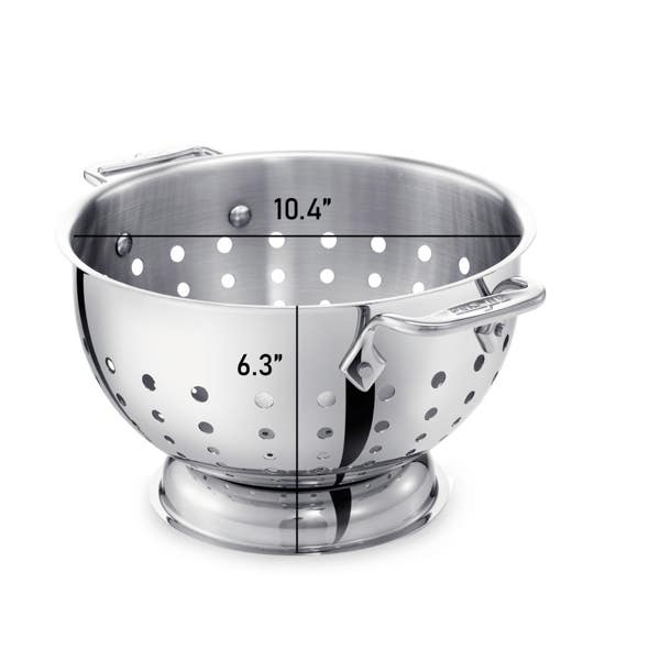 All Clad Stainless Steel Colander; 5 Quart