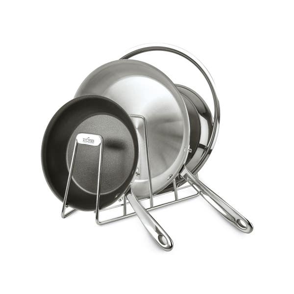 all clad Stainless Steel Cookware Organizer; 4 slot