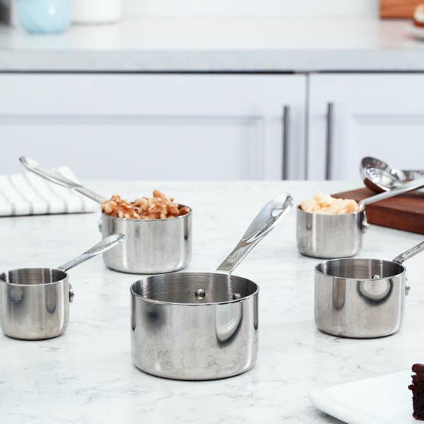 All Clad Stainless Steel Measuring Cup Set 5 Piece